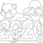 ペットの塗り絵【2020犬猫】