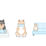動物病院のコロナ対策のイラスト