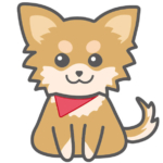 チワワのフリーイラスト