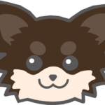 チョコレートタンチワワのフリーイラスト