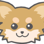 チワワ(顔)のフリーイラスト