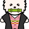 【鬼滅の刃風】禰豆子*ポメラニアンのイラスト【無料】