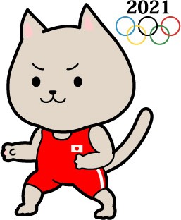 オリンピック　レスリング猫