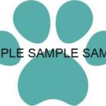 犬猫の肉球(足あと)緑