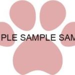 犬猫の肉球(足あと)薄いピンク