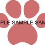 犬猫の肉球(足あと)ピンク