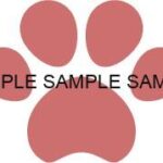 犬猫の肉球(足あと)ピンク