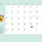 2022年（令和3年）8月のペットカレンダー　イラスト