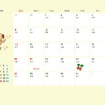 2022年（令和3年）3月のペットカレンダー　イラスト
