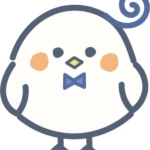 かわいい鳥(青色)