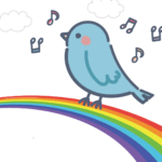 虹の上で歌う「青い鳥」