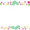 花のフレームのイラスト【無料】
