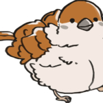 すずめのイラストA【無料】