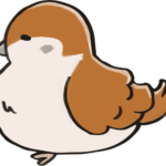 すずめのイラストB【無料】