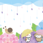 梅雨をイメージした背景イラスト【無料】