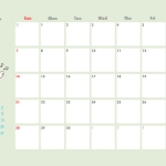 2026年(令和8年)6月のペットカレンダーイラスト(かわいい)